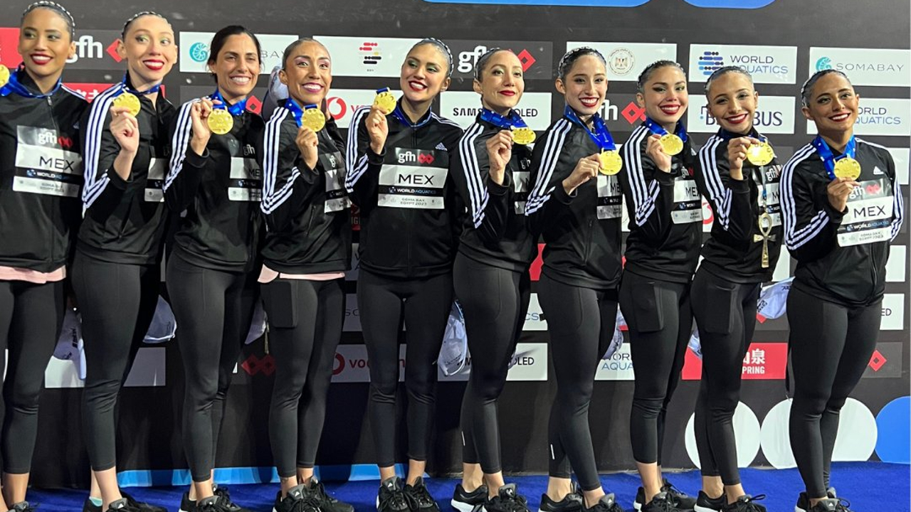 México gana el oro en el Mundial de natación artística, pese a falta de apoyo de la Conade