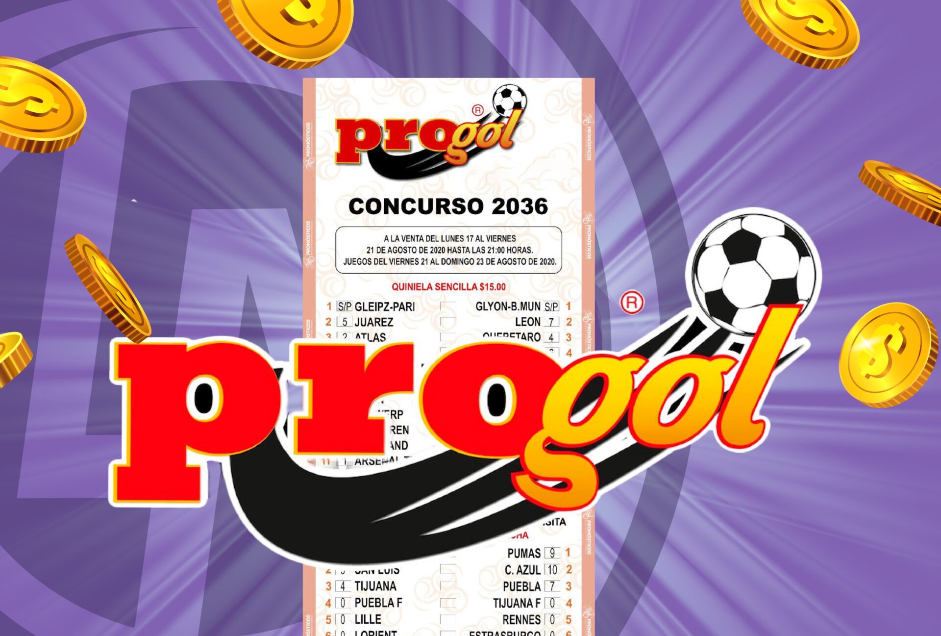 Progol 2176 resultados: quiniela ganadora del 15 de mayo