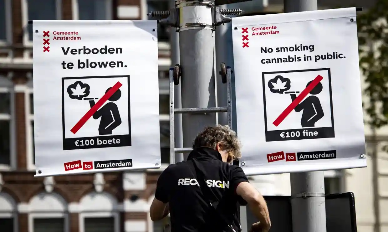 Comienza la prohibición de fumar cannabis en público en Ámsterdam