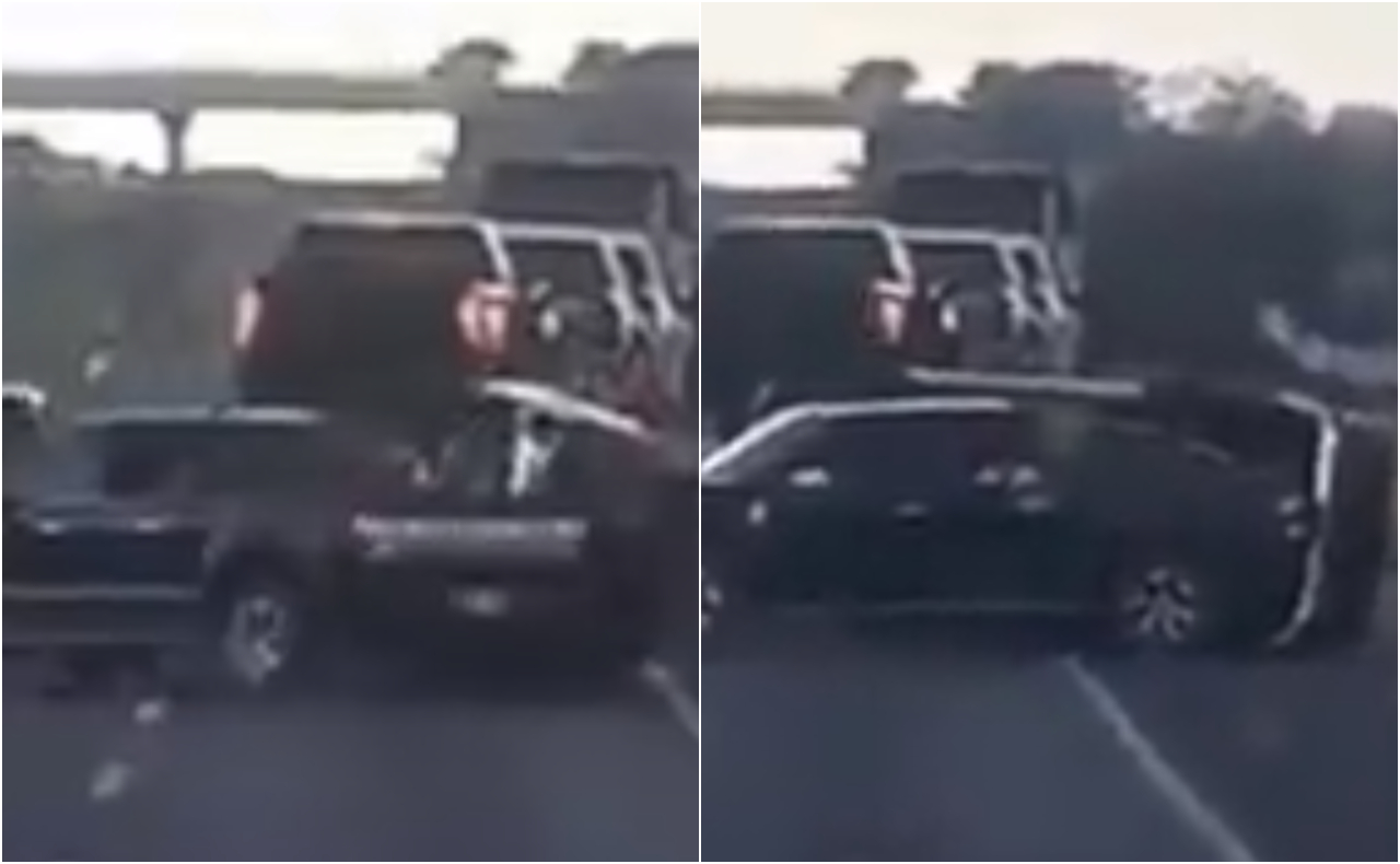 Grupo armado roba autos de lujo en autopista Aguascalientes-León