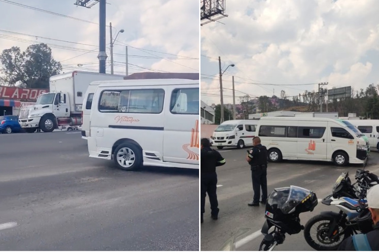 Bloqueo en la México-Pachuca: Transportistas exigen pago al IEEM por elecciones