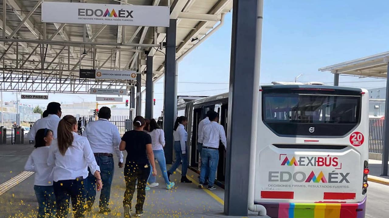 Mexibús suspende servicio en la Línea 4 tras accidente en la Texcoco-Lechería