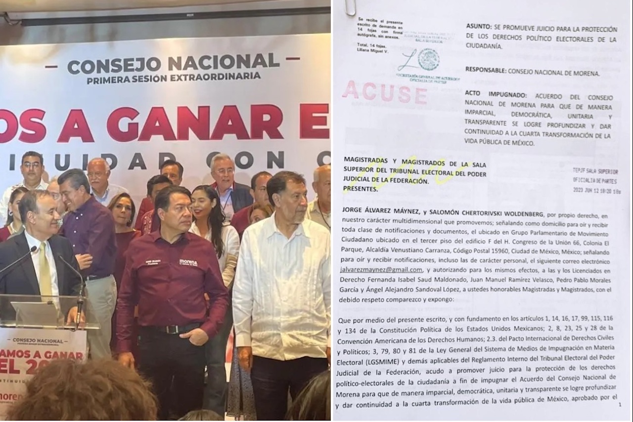 Diputados de MC impugnan ante el TEPJF el acuerdo de Morena por ‘corcholatas’