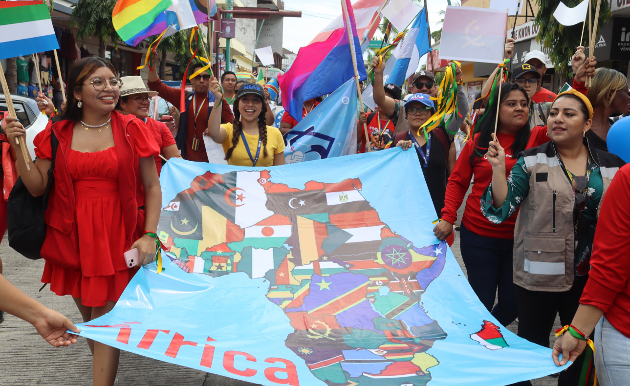 ‘Exigimos un trato digno’: migrantes marchan por el Día del Refugiado en Tapachula