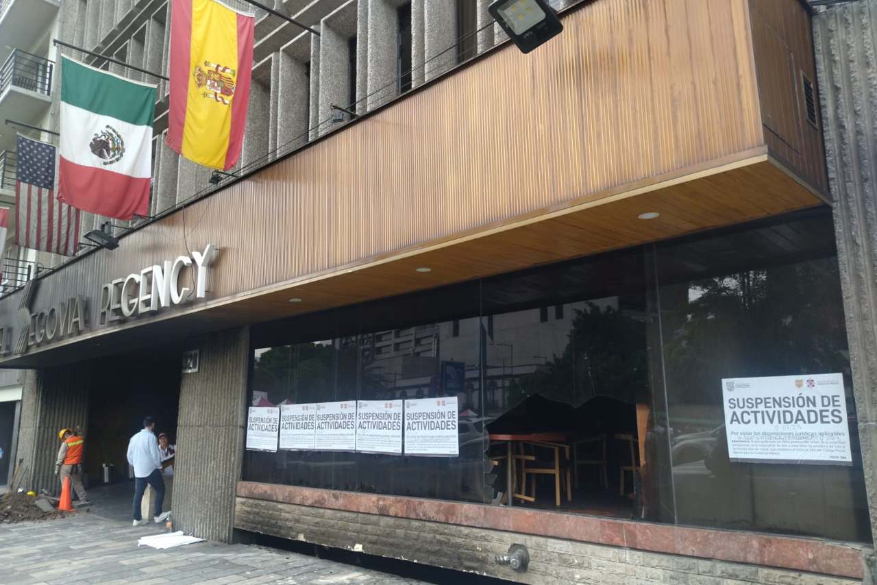 La alcaldía Cuauhtémoc suspende actividades del Hotel Segovia tras incendio