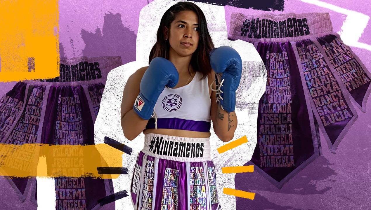 Una boxeadora que sube al ring por las víctimas de feminicidio