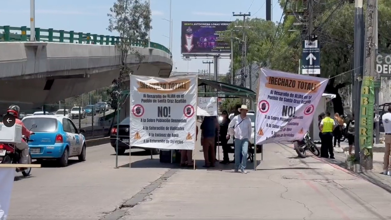 Bloqueo en Lomas Verdes: Protestan contra construcción de departamentos