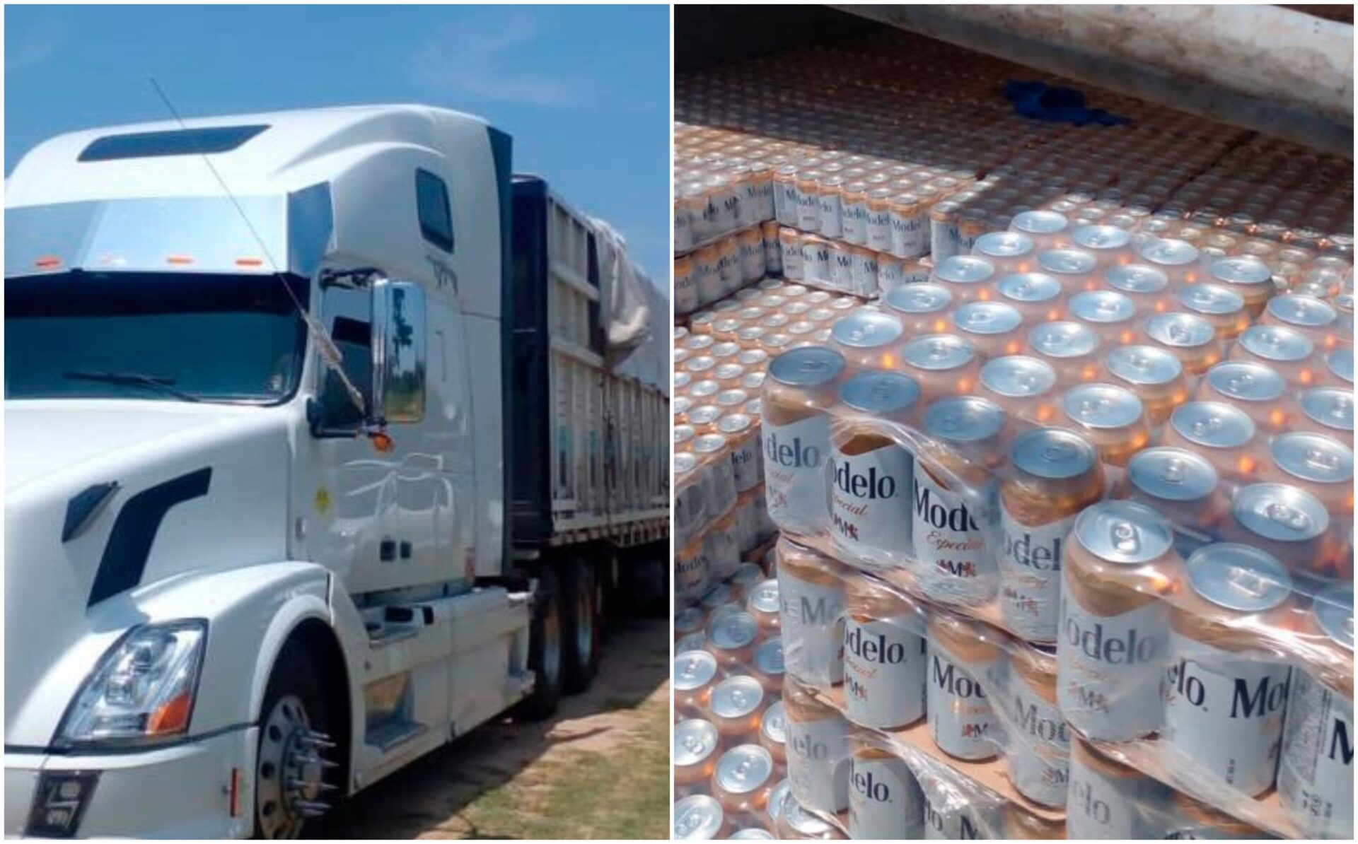 Fiscalía de Oaxaca asegura tráiler que transportaba cerveza clonada