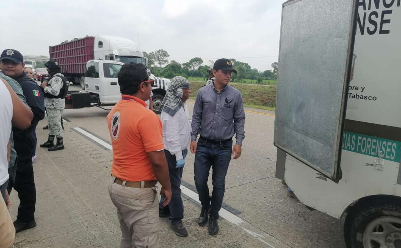 Cinco migrantes hondureños murieron en un accidente de tráfico en Tabasco