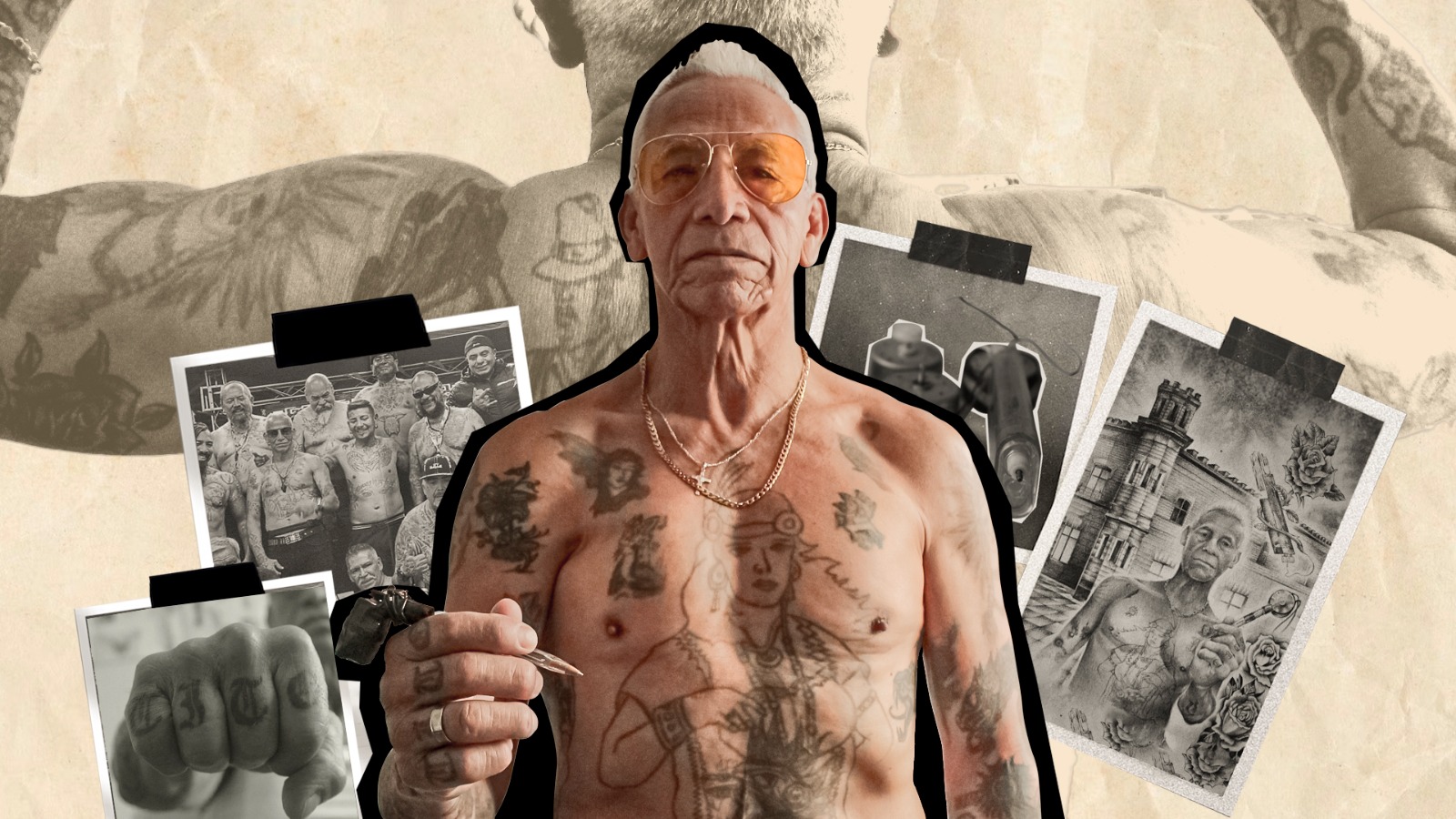 ‘En la celda, mi máquina y yo llorábamos lágrimas de tinta negra’: Tito, el último tatuador de Lecumberri