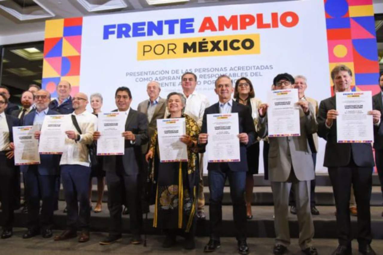 Aspirantes del Frente Amplio: Xóchitl Gálvez denuncia ‘mano negra’ en registro de firmas