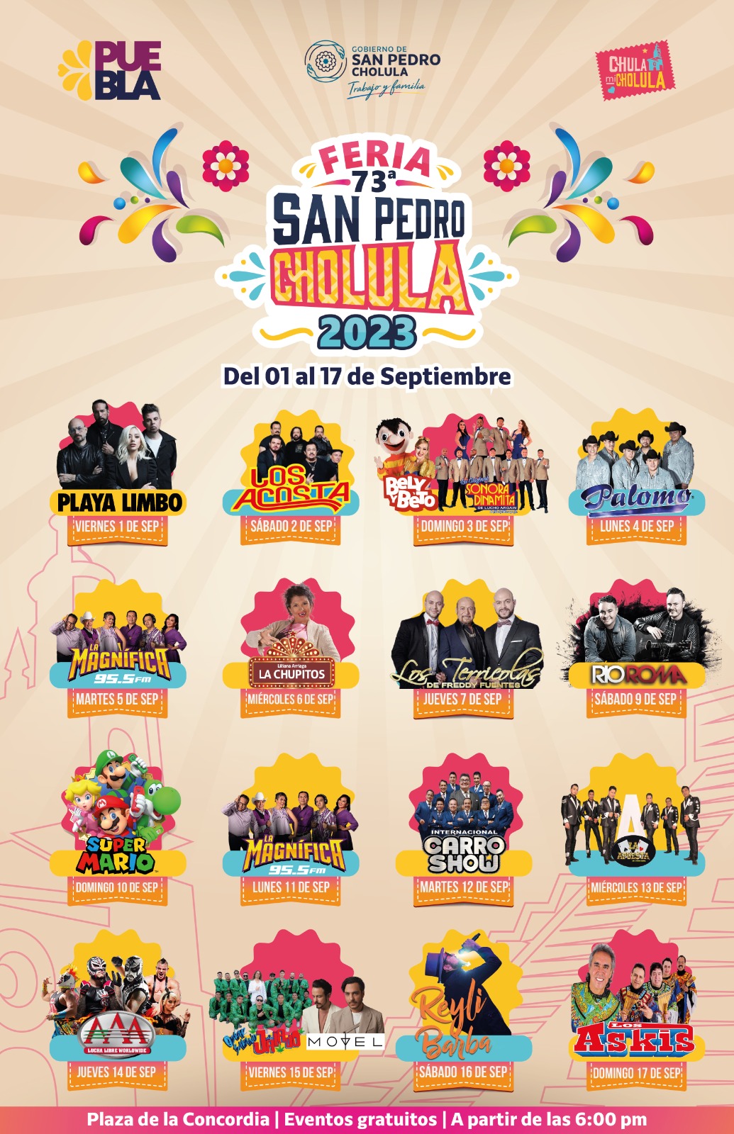 Feria De San Pedro Cholula 2023: Cartelera De Artistas Y Fechas