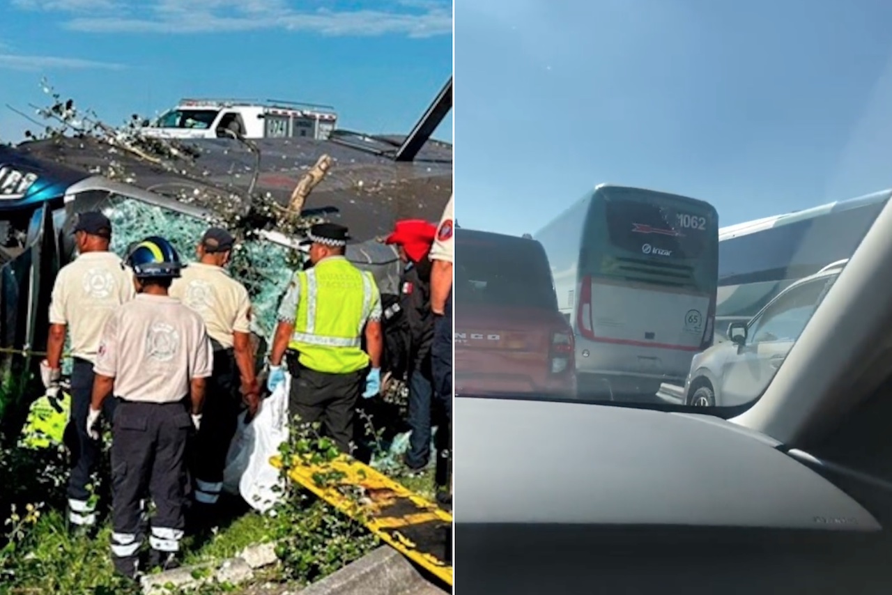 Accidente en la México-Querétaro: Camión vuelca y deja 7 muertos y 13 heridos
