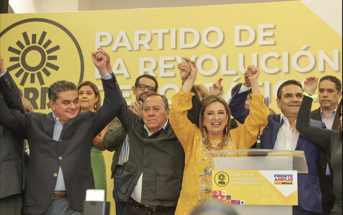 PRD anuncia su respaldo a Xóchitl Gálvez para ser candidata del Frente