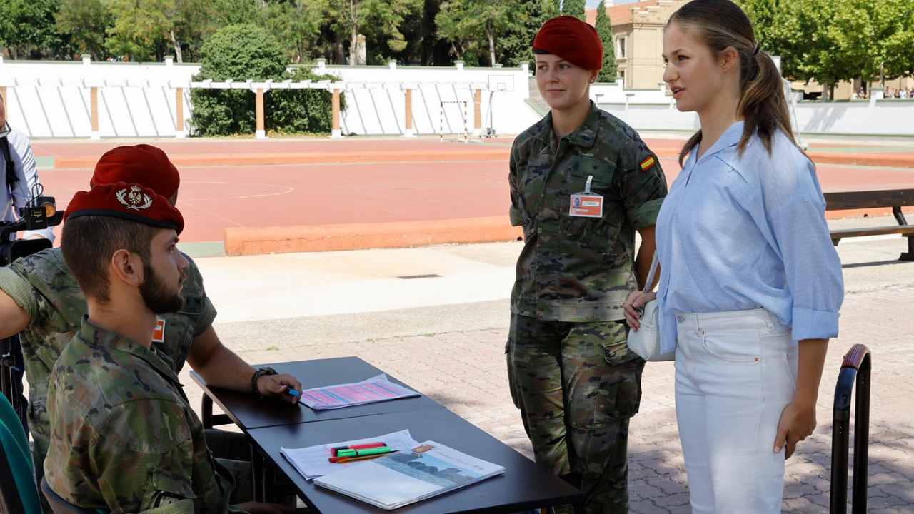 Así fue el ingreso de la princesa Leonor a la Academia General Militar de Zaragoza