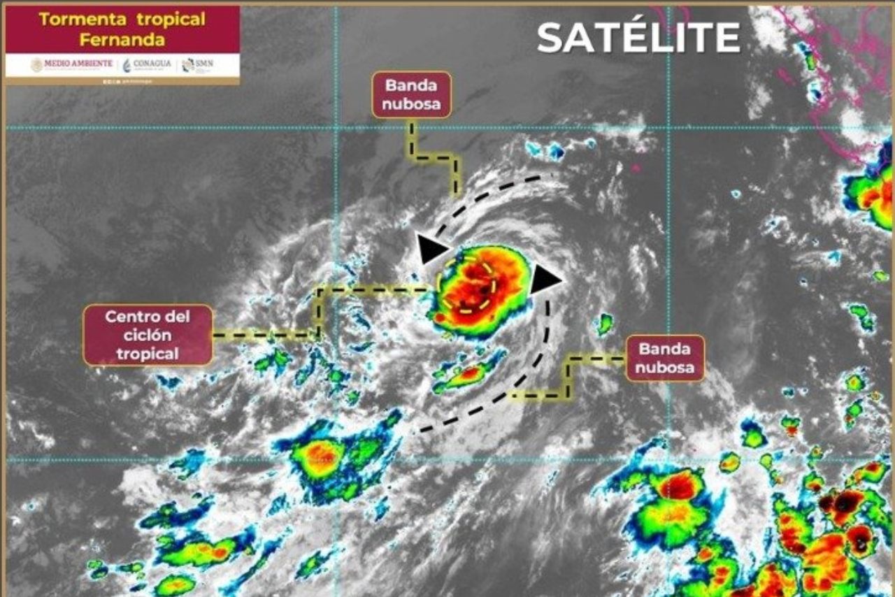 Alertan por lluvias en 17 estados: tormenta tropical ‘Fernanda’ se forma cerca de BCS