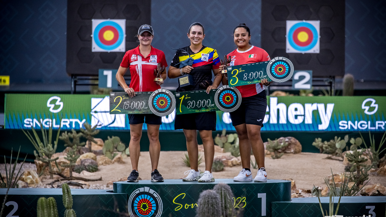 La mexicana Dafne Quintero consigue la medalla de bronce en el Mundial de Tiro con Arco