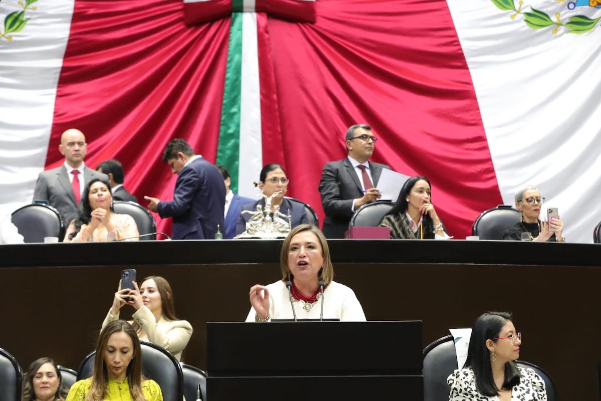 Morena denuncia a Xóchitl Gálvez por dar discurso en San Lázaro