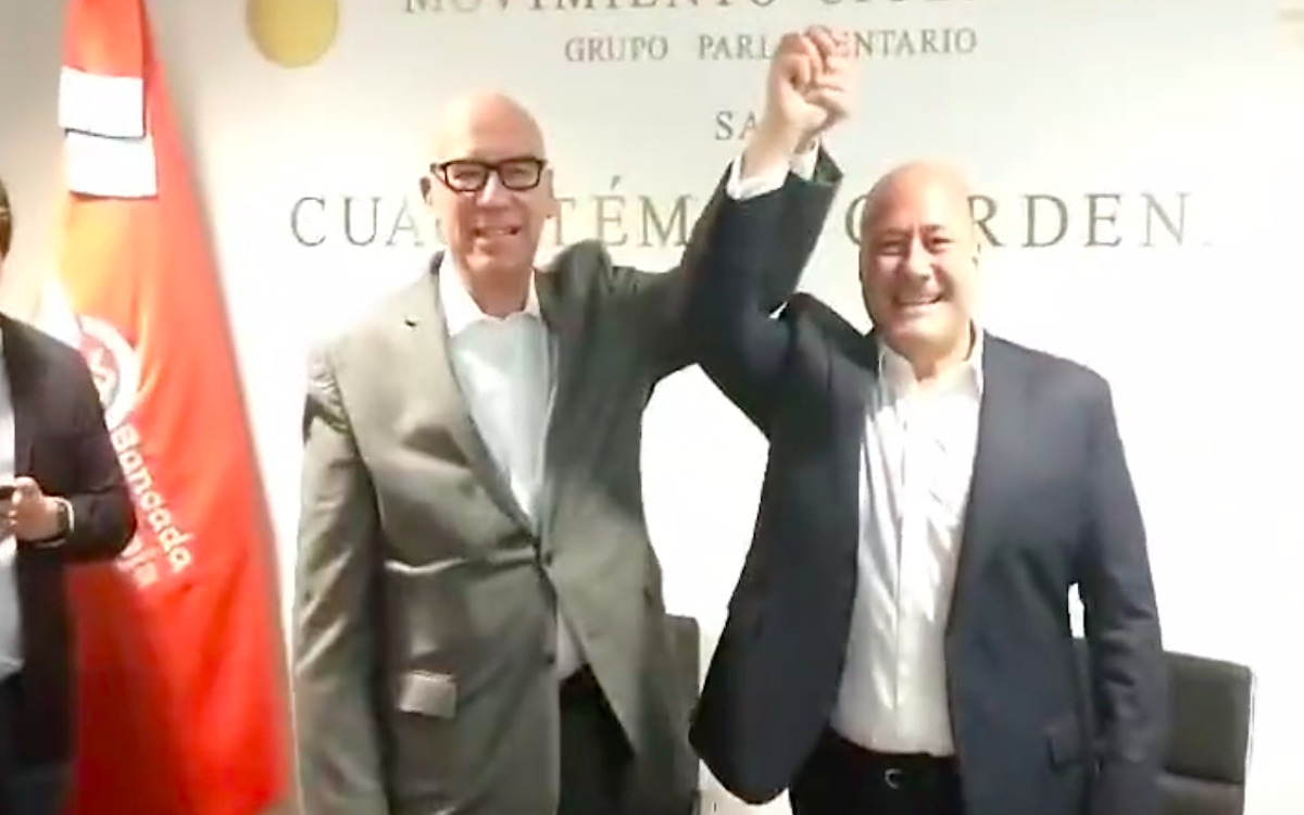 Enrique Alfaro y Dante Delgado hacen las paces tras semanas de polémicas en MC