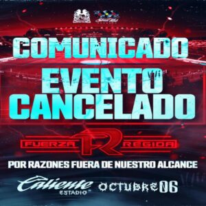 Fuerza Régida cancela concierto en Tijuana tras amenazas atribuidas al CJNG