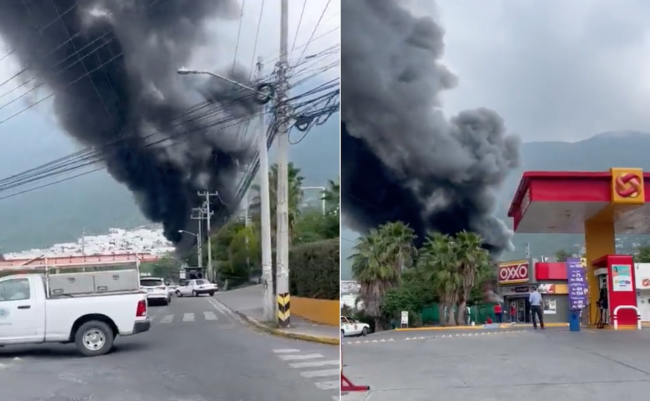 Incendio en Monterrey: se quema inmueble en La Estanzuela