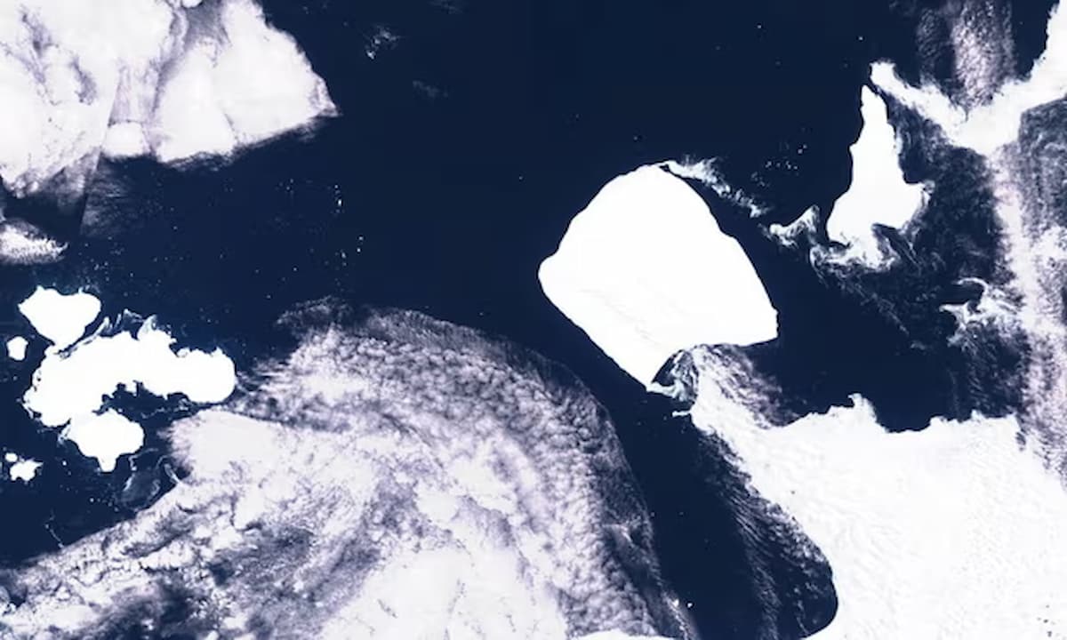 El mayor iceberg del mundo se desplaza más allá de las aguas antárticas