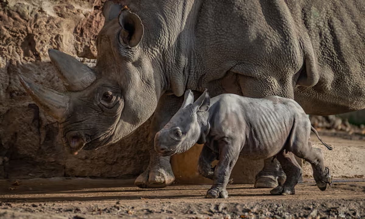 Zoológico de Chester celebra nacimiento de rinoceronte negro oriental, especie en peligro de extinción