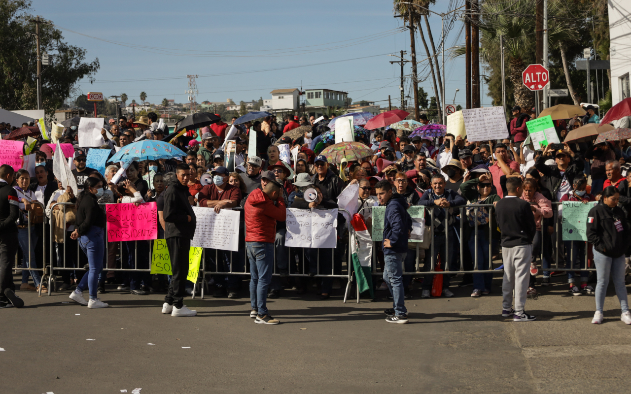 Habitantes de Tijuana protestan por ‘poca atención’ de AMLO a diversas problemáticas