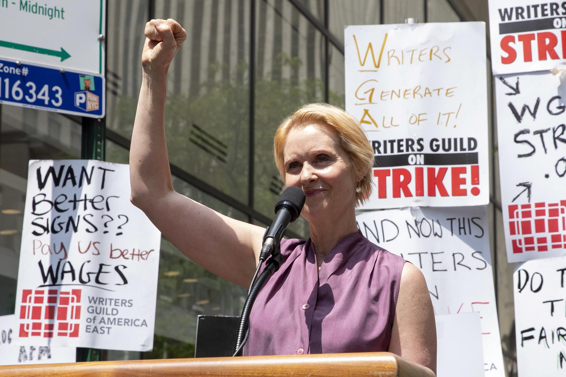 Cynthia Nixon, de <em>Sex and the City</em>, se declara en huelga de hambre por Gaza