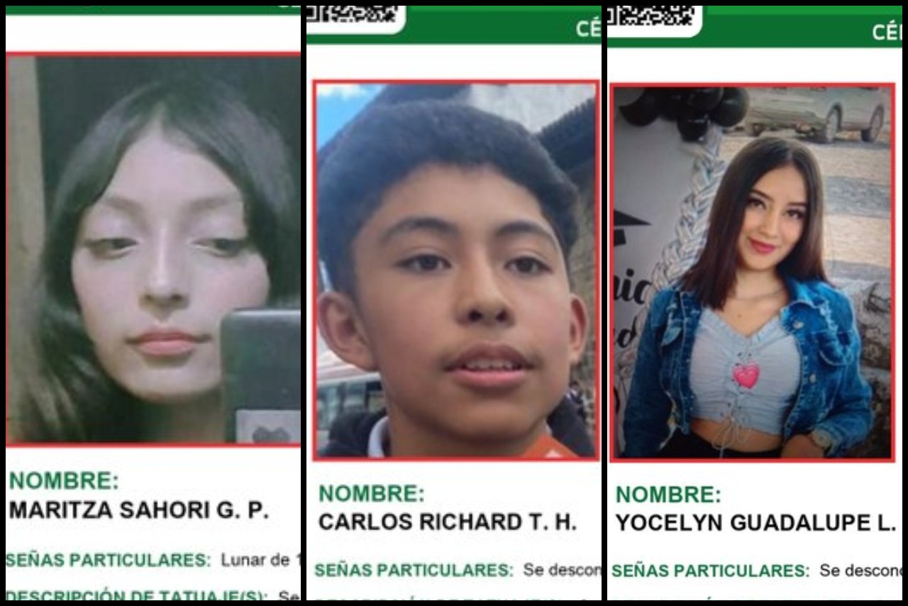 Reportan desaparición de tres menores de edad en dos municipios de Michoacán