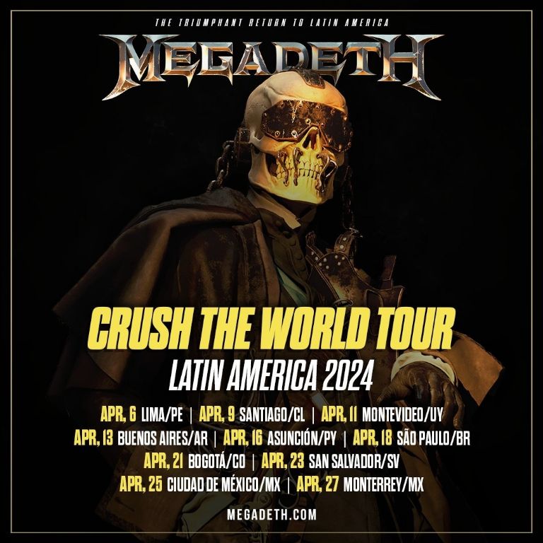 ¡Megadeth regresa a México! La Torre News