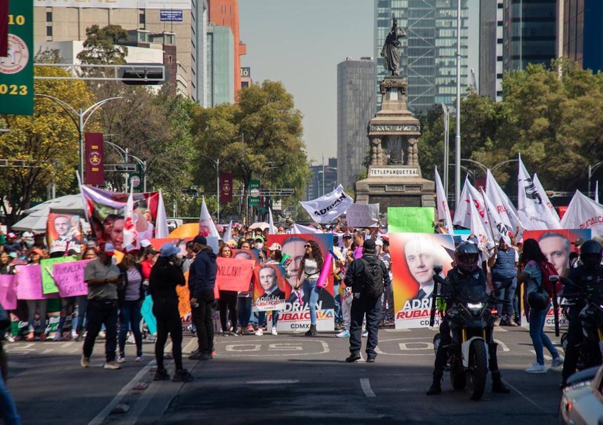 Simpatizantes de Rubalcava piden ‘elección transparente’ en el Frente por la CDMX