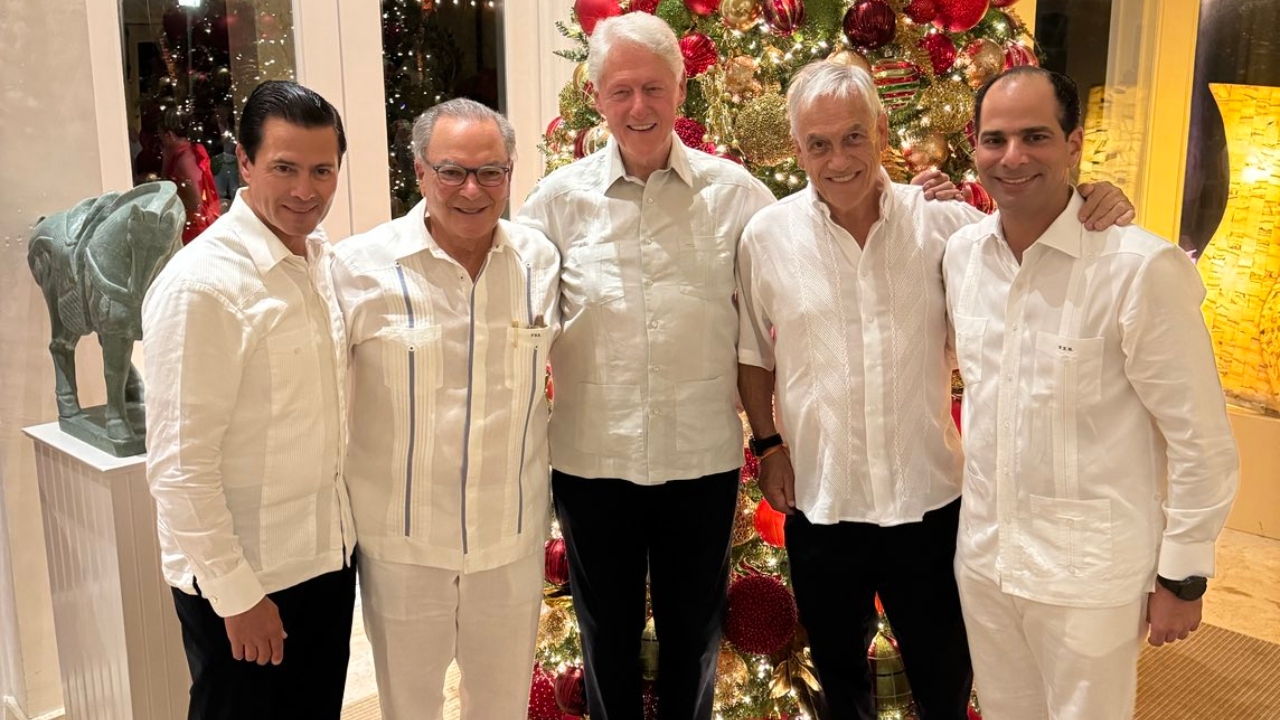 ¿De fiesta? Enrique Peña Nieto reaparece con Bill Clinton y Frank Rainieri