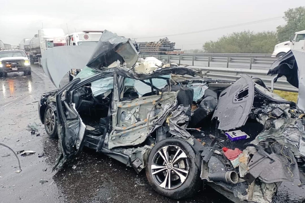 Accidente Apaseo El Grande: carambola en la autopista Querétaro-Irapuato