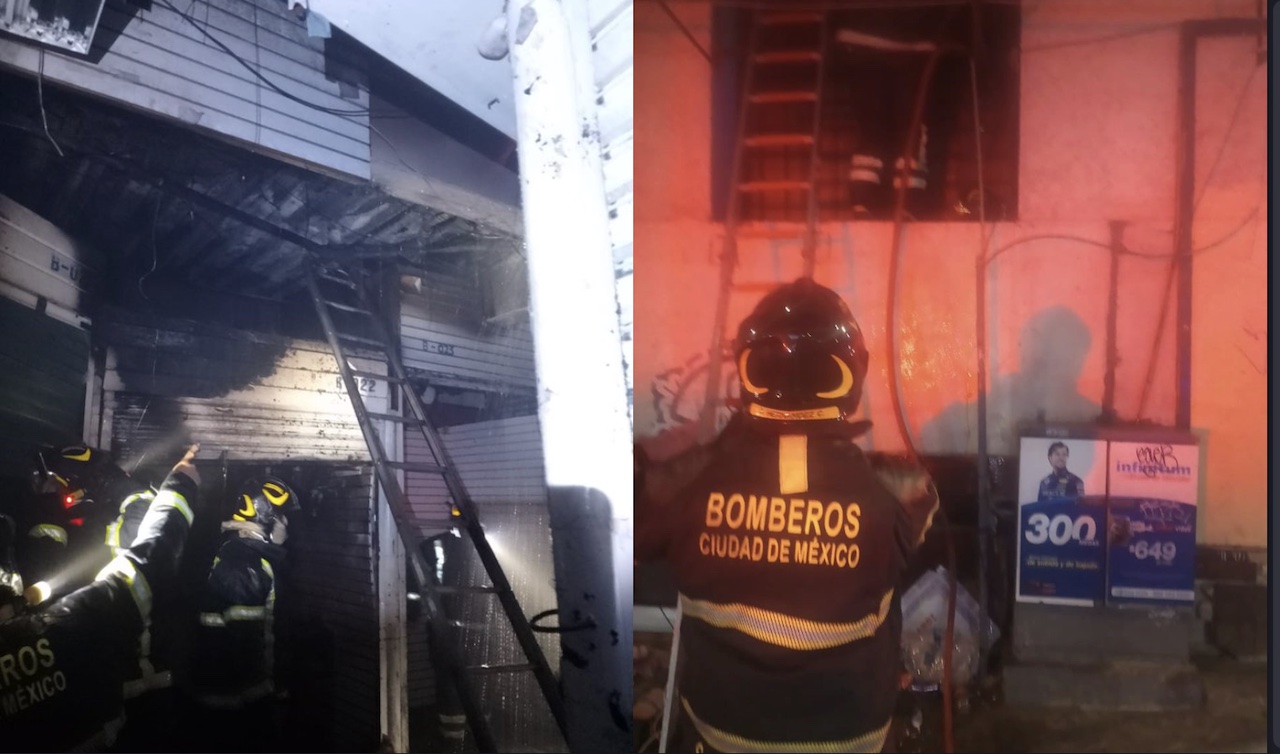 Incendio en Meave: bomberos de CDMX controlan fuego en la plaza