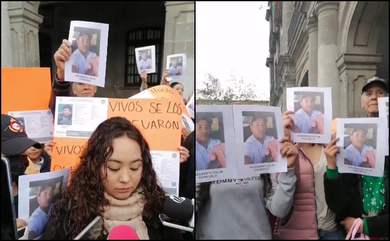 Familias de vendedores de pollo plagiados protestan en Toluca