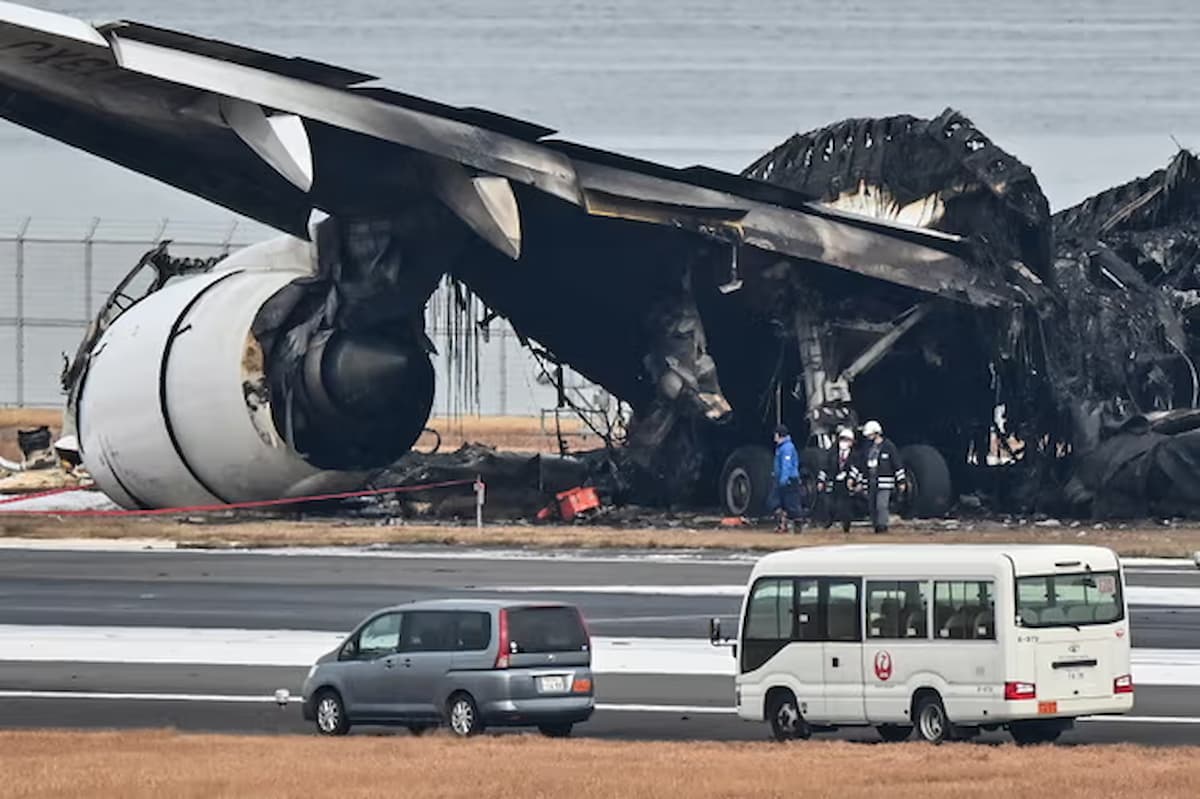Accidente aéreo en Japón: ¿por qué el avión no explotó al impactar?