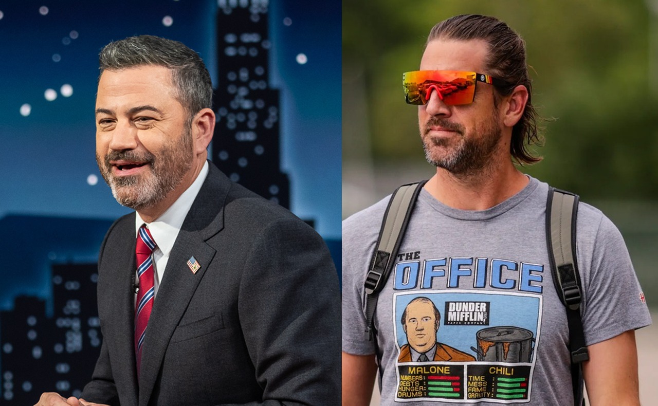 Jimmy Kimmel amenaza con demandar a Aaron Rodgers por relacionarlo con Jeffrey Epstein