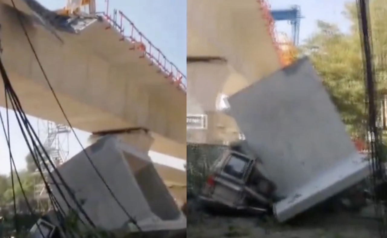 Accidente Tren México-Toluca: estructura cae sobre camioneta por Observatorio