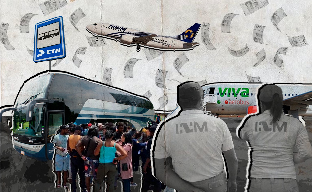 ETN, Viva Aerobus y Magnicharters, las empresas beneficiadas con la deportación de personas migrantes
