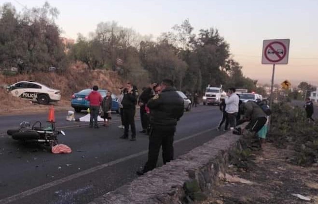 Accidente en la Xochimilco-Oaxtepec: 2 personas muertas tras incidente con moto