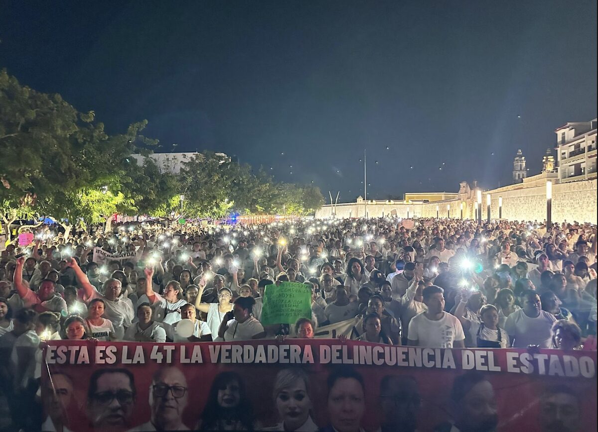 Campeche marcha por tercera vez contra Layda Sansores y su secretaria de Seguridad