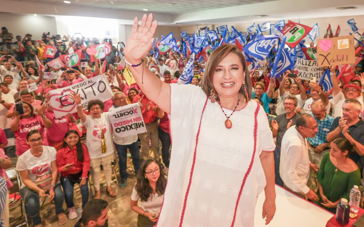 Xóchitl cuestiona inacción de Layda Sansores por huelga de policías en Campeche