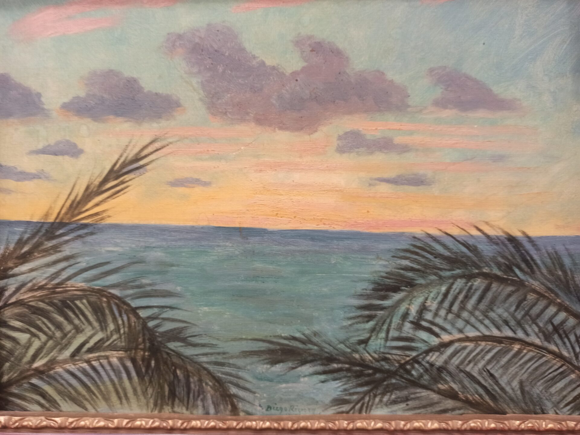 La historia del <em>Paisaje de Acapulco</em> que pintó Diego Rivera un año antes de morir
