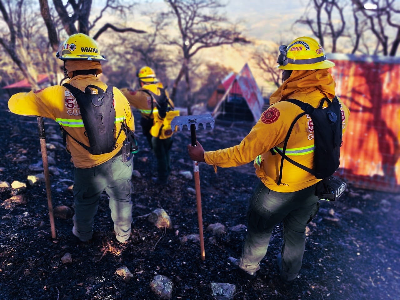 Incendio en la Sierra de Santa Rosa: van 400 hectáreas afectadas 