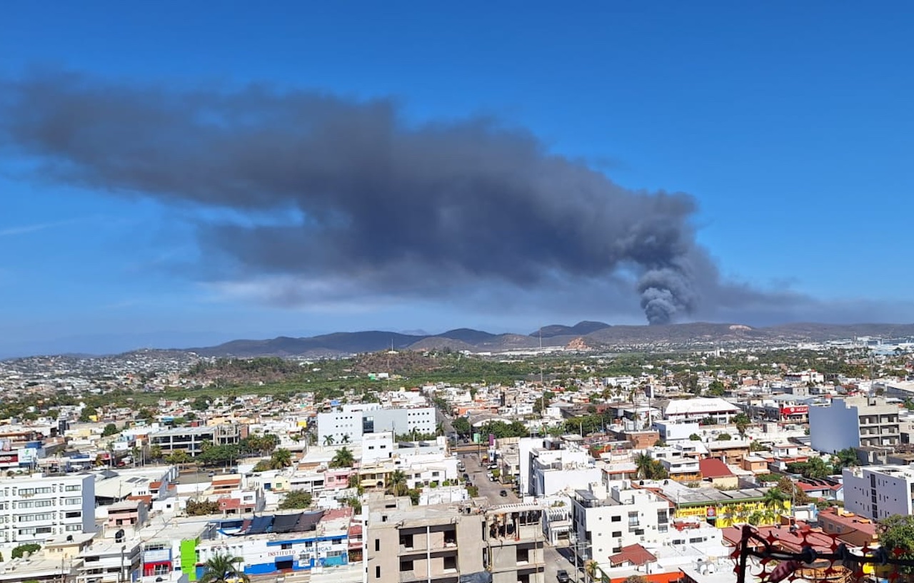 Incendio en Mazatlán: se queman las inmediaciones del basurón