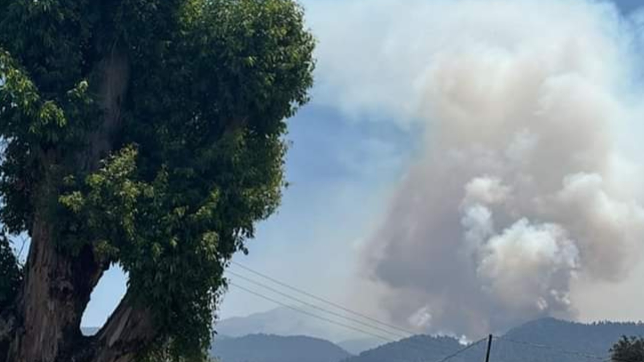 Incendio en Tlalmanalco: se consumen pastizales cerca del Iztaccíhuatl