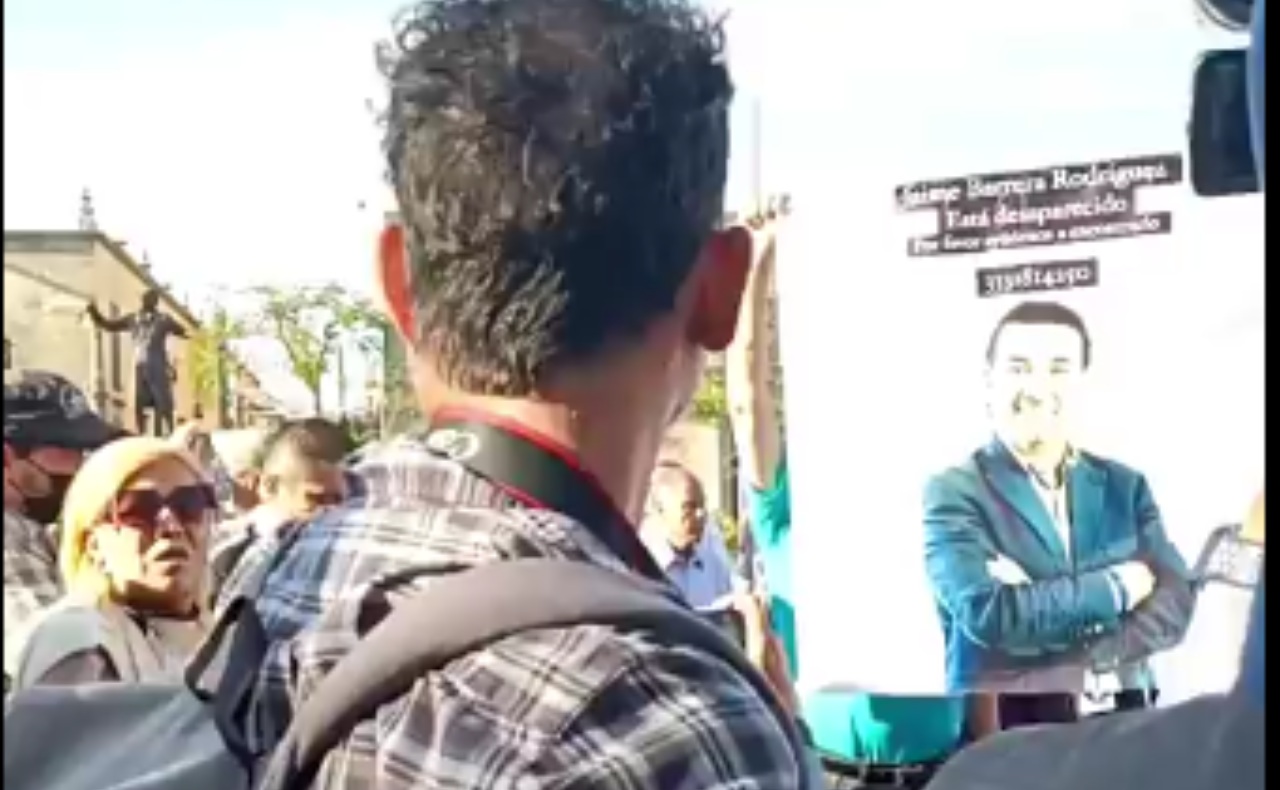 Protestan en Guadalajara por desaparición del periodista Jaime Barrera