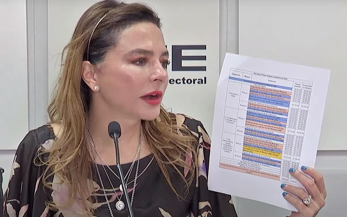 INE analiza sancionar a productora por fallas técnicas en debate presidencial