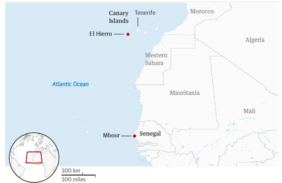Al menos 50 personas se ahogaron: embarcación procedente de Senegal naufraga frente a costas canarias